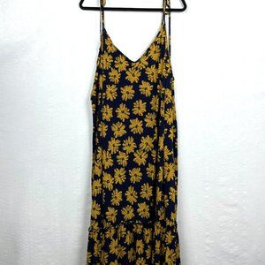 NWT ModCloth "It's a Go" Tie Shoulder Shift Dress Ruffle Hem Sz 3X